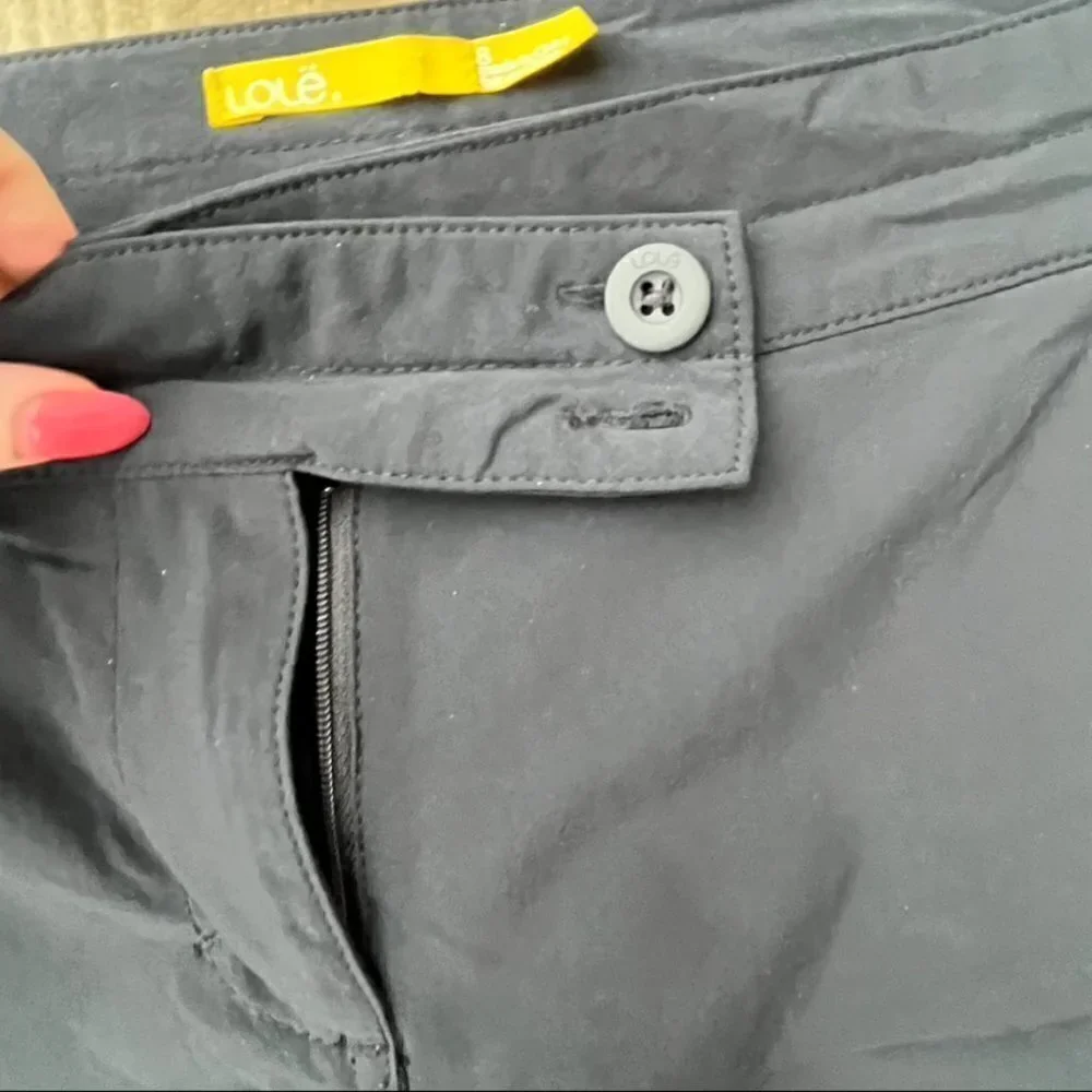 ** Lole Pursuit size 8 Walk Active Black Shorts quick dry